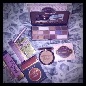 Too Faced Chocolate palette bronzer mascara gloss